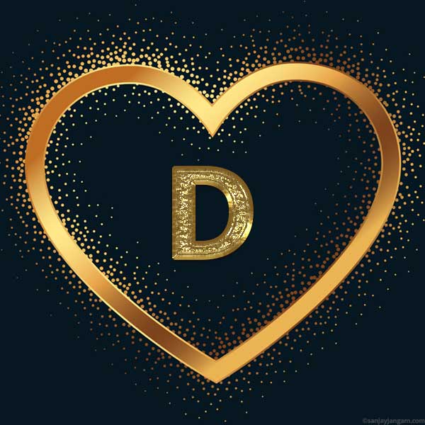 stylish d letter dp