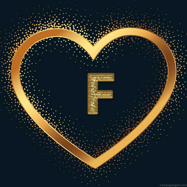 stylish f letter dp