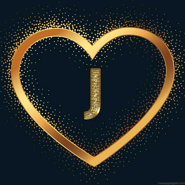 stylish j letter dp