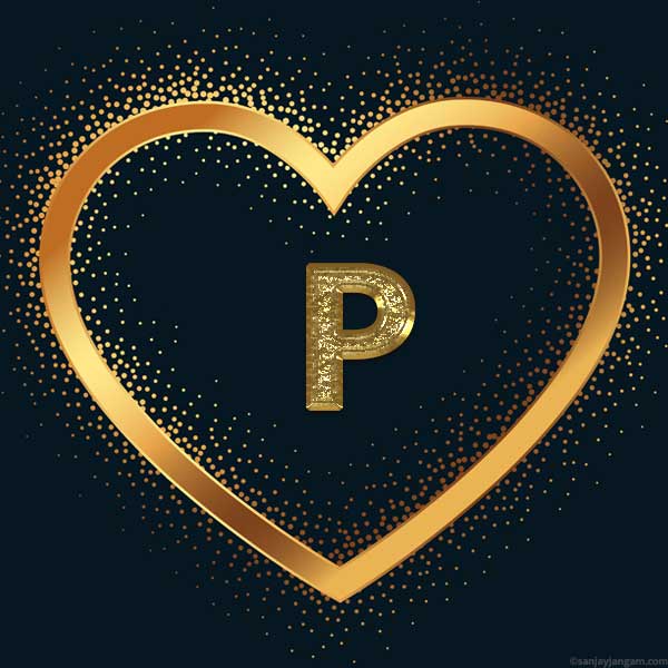 stylish p letter dp