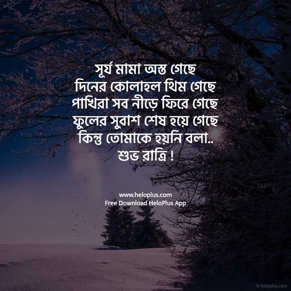 bengali good night sms