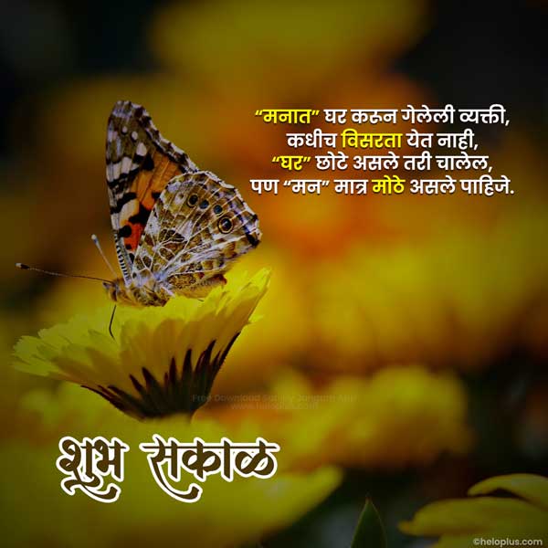 good morning shayari marathi