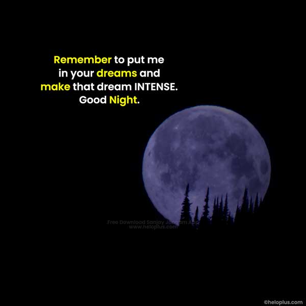 good night message in english