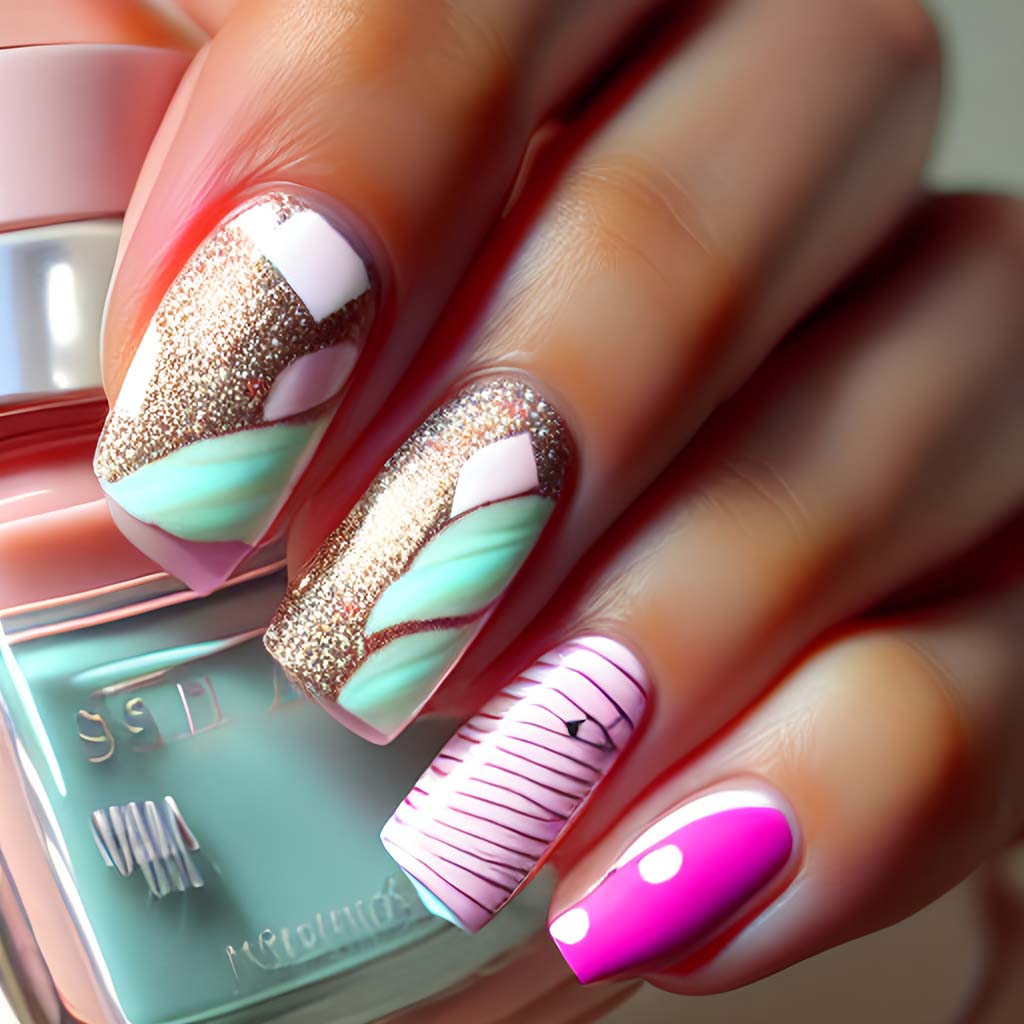 nails for graduation pictures